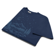 True Navy Midnight Mountain Camp Tee shown from the front