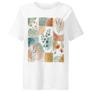 Botanical patchwork t-shirt
