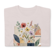 What a Wonderful Life botanical t-shirt in ice grey