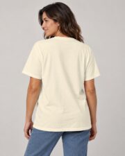 Back view of the Ivory Sailing Club Regatta T-shirt on a woman, studio